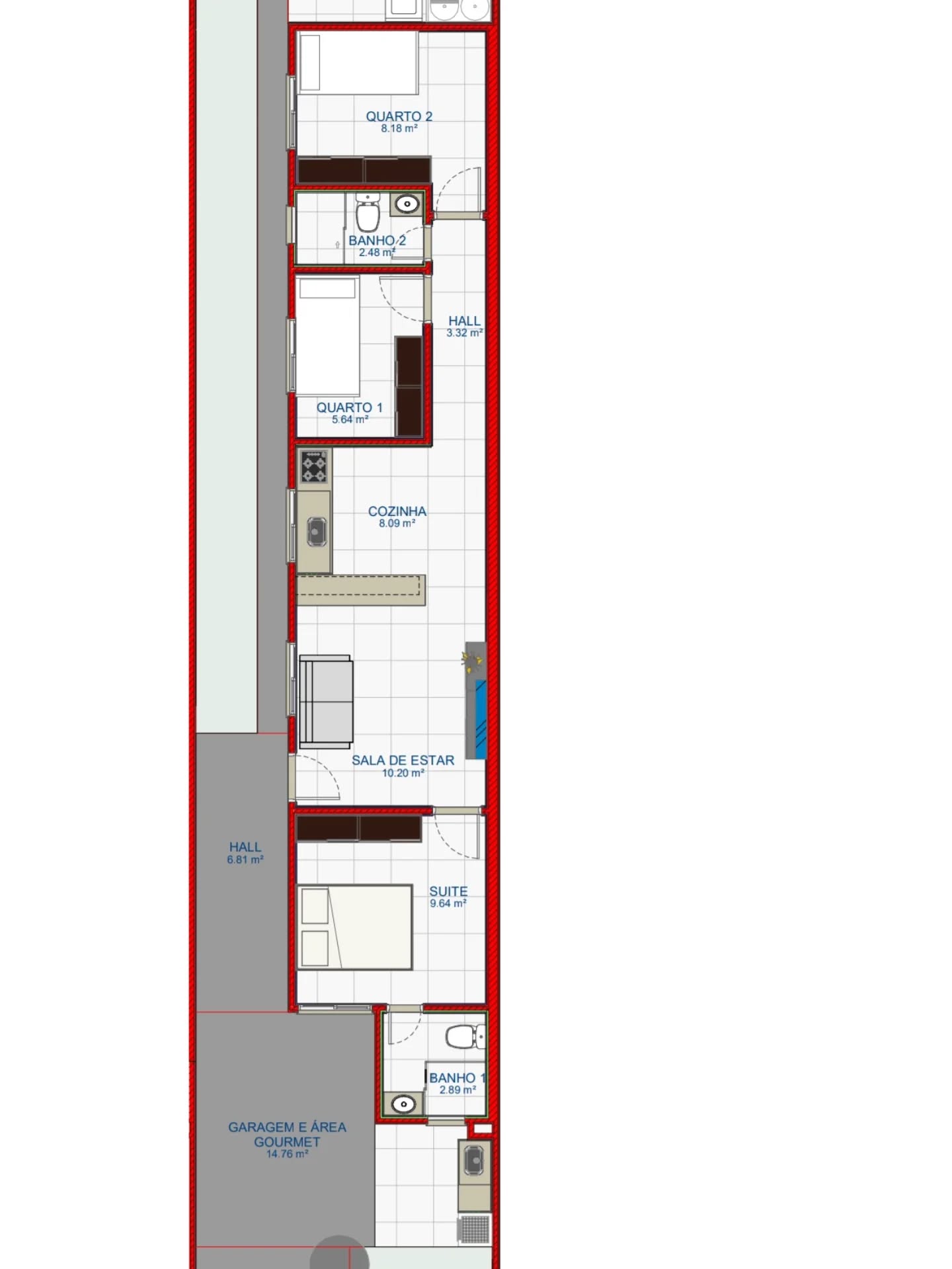 Casa, 3 quartos, 85 m² - Foto 9