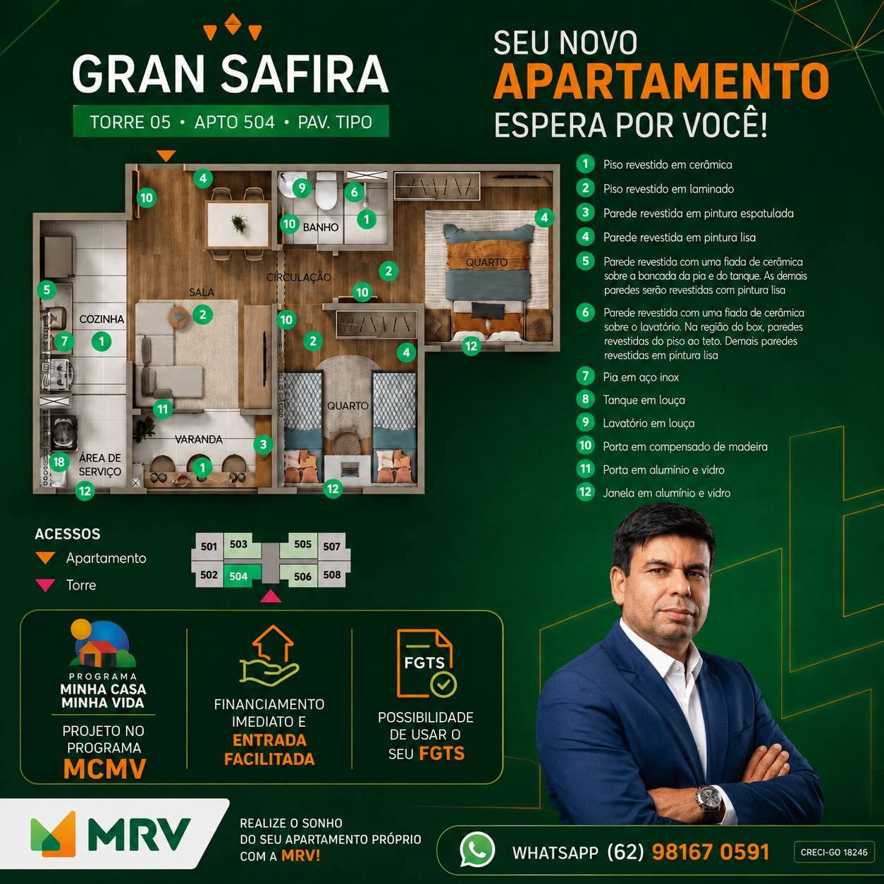 Apartamento, 2 quartos, 42 m² - Foto 1