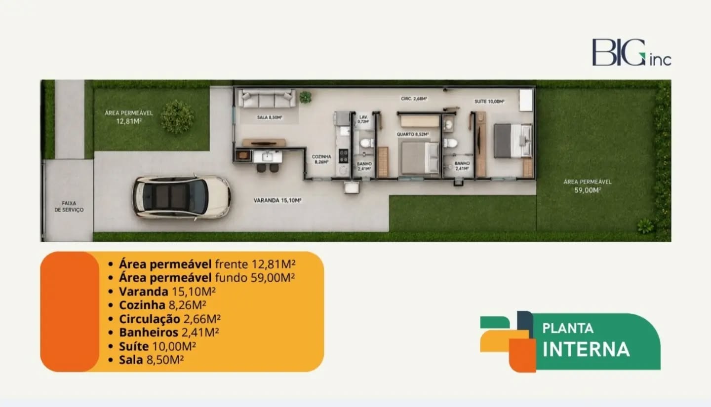 Casa, 2 quartos, 70 m² - Foto 3