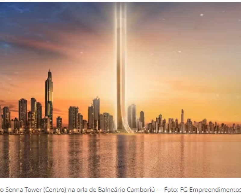 Senna Tower: maior arranha-céu residencial do mundo levará nome do piloto em Balneário Camboriú