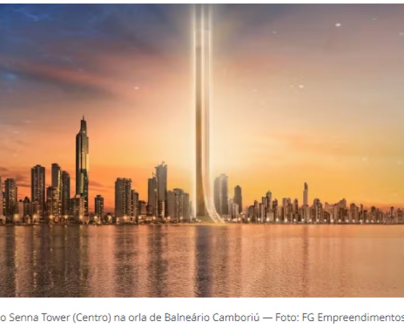 Senna Tower: maior arranha-céu residencial do mundo levará nome do piloto em Balneário Camboriú