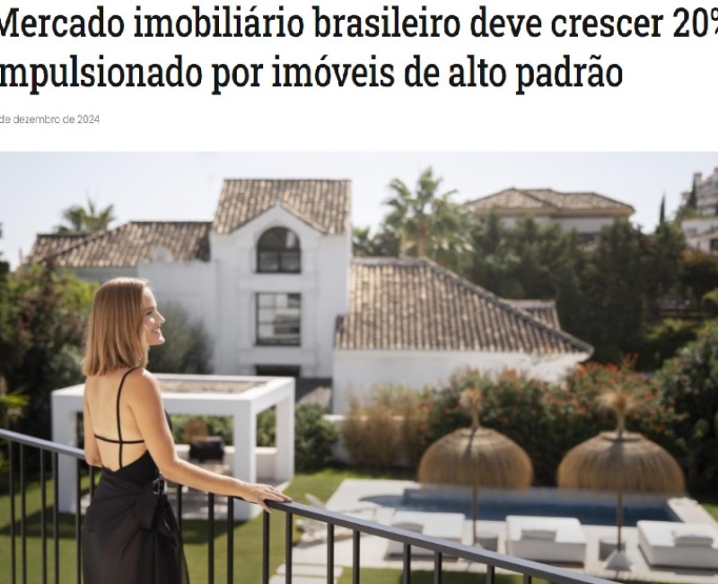 Mercado imobiliário brasileiro deve crescer 20% impulsionado por imóveis de alto padrão